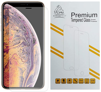 iPhone 15 Screen Protector Gorilla Tech Premium Tempered Glass Invisible Shield Cover 9H Hardness HD Quality Shatter & Scratch Resistant (Twin Pack)